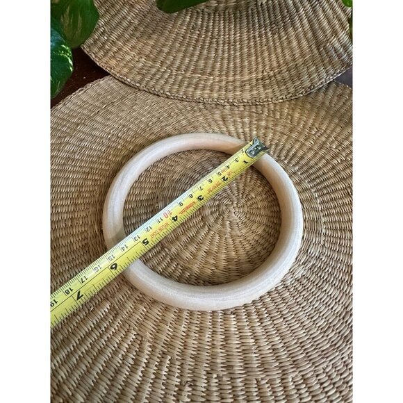 6” wide wooden circular craft dowel - Picture 2 of 8